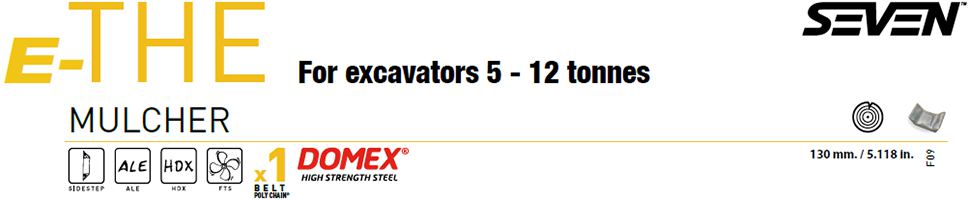 E-THE for excavators 5 to 12 tonnes
