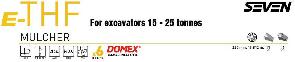 E-THF for excavators 15 to 25 tonnes